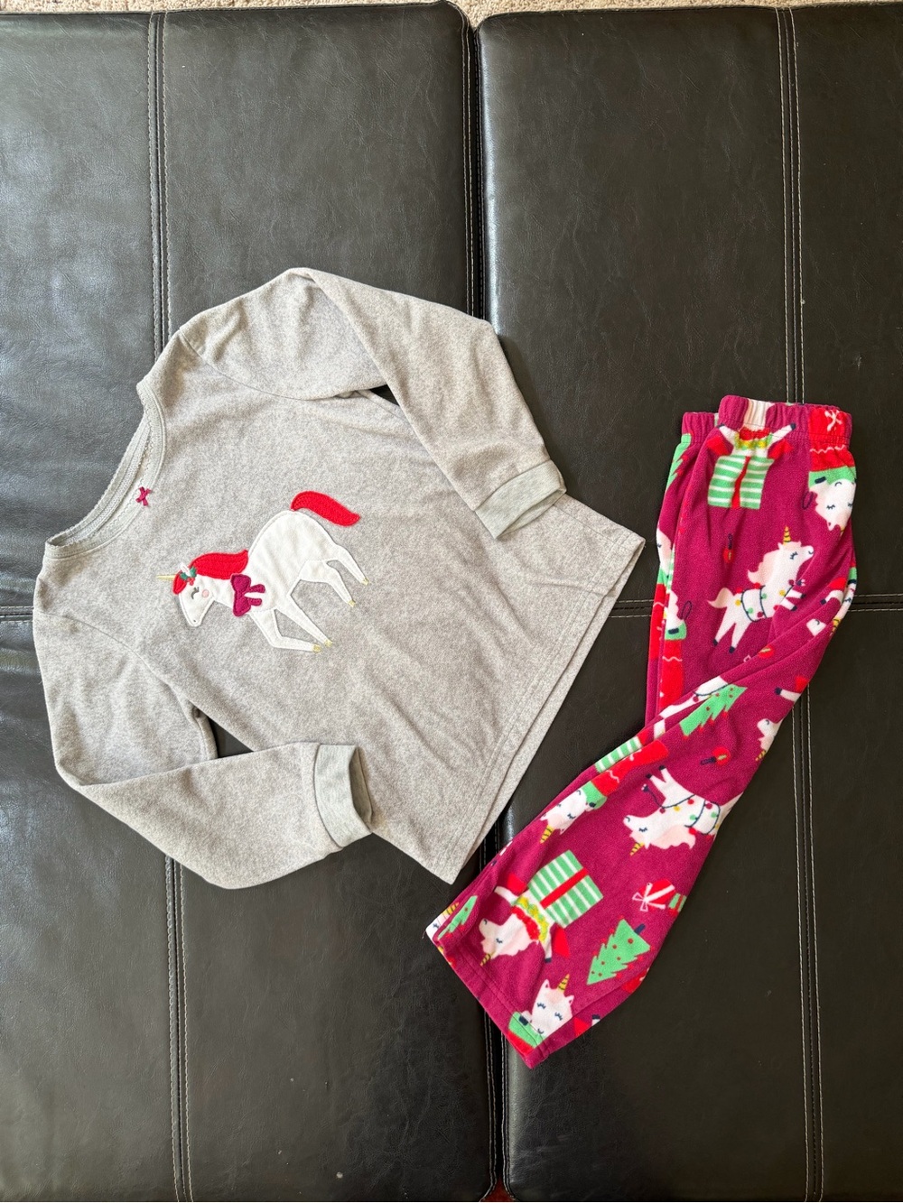 Carter's - Girl’s Unicorn Holiday Pajama Set